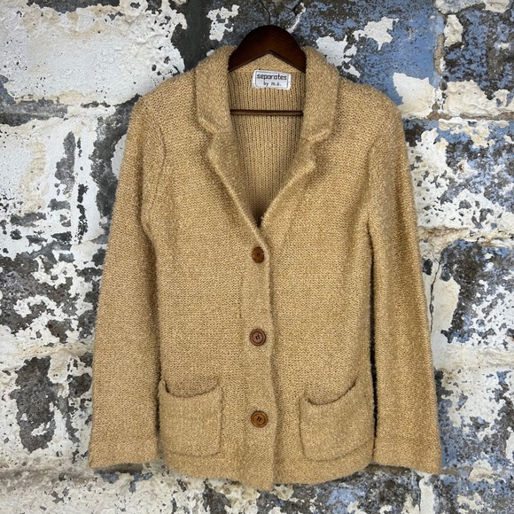 Separates by m.s. Sweaters - True Vintage 60's Separates by M.S. Cardigan Sweater Tan Boucle Knit Womens S